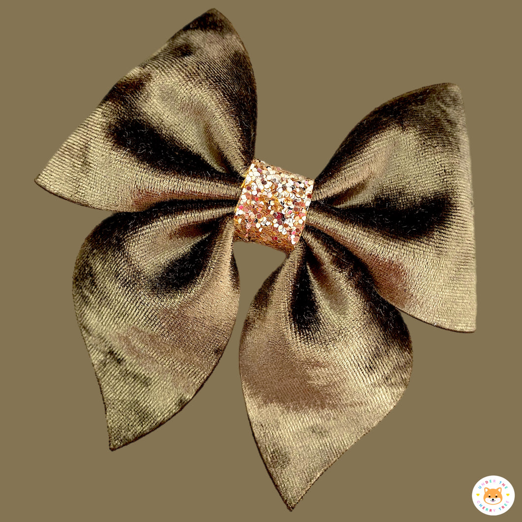Crushed Velvet - Khaki