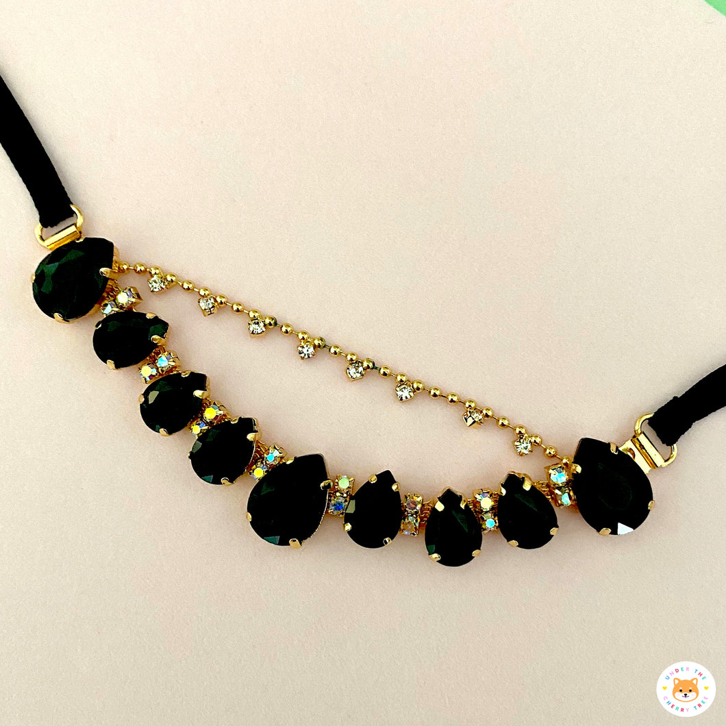 Tear Drops Collar - Black