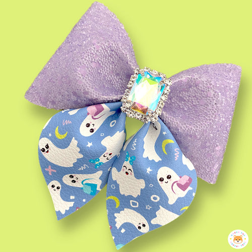 Spooky but Cute Bow - Lilac